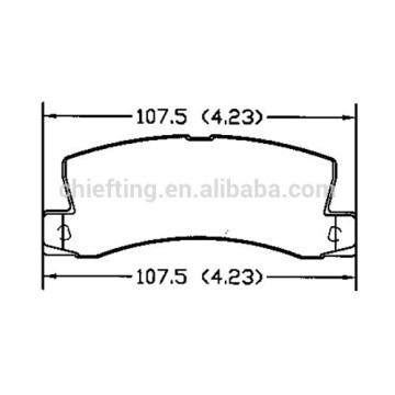 D325 04466-33110 Auto Teile Bremsbelag für Toyota Lexus